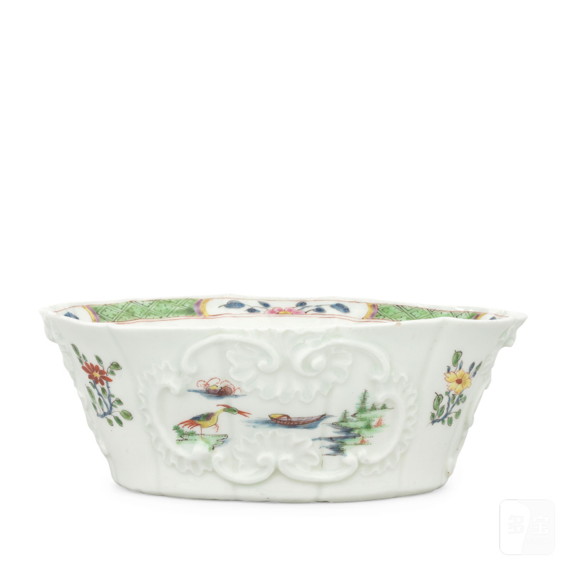 An exceptional Worcester potting pot, circa 1752-53 - 图6